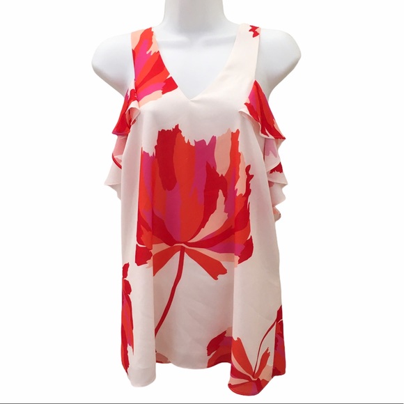 Crosby by Mollie Burch Sleeveless Floral Top Medium - Picture 3 of 8